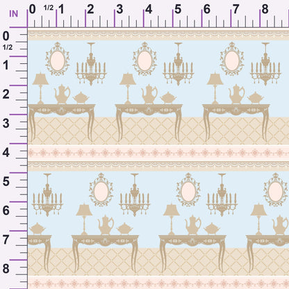 Rose Cameo Parlor Pattern 10 Minky Fabric
