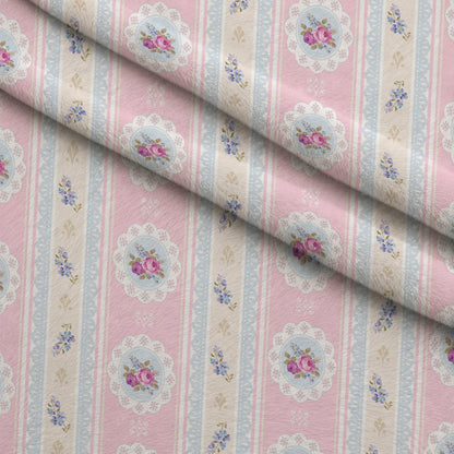 Rose Cameo Parlor Pattern 12 Minky Fabric