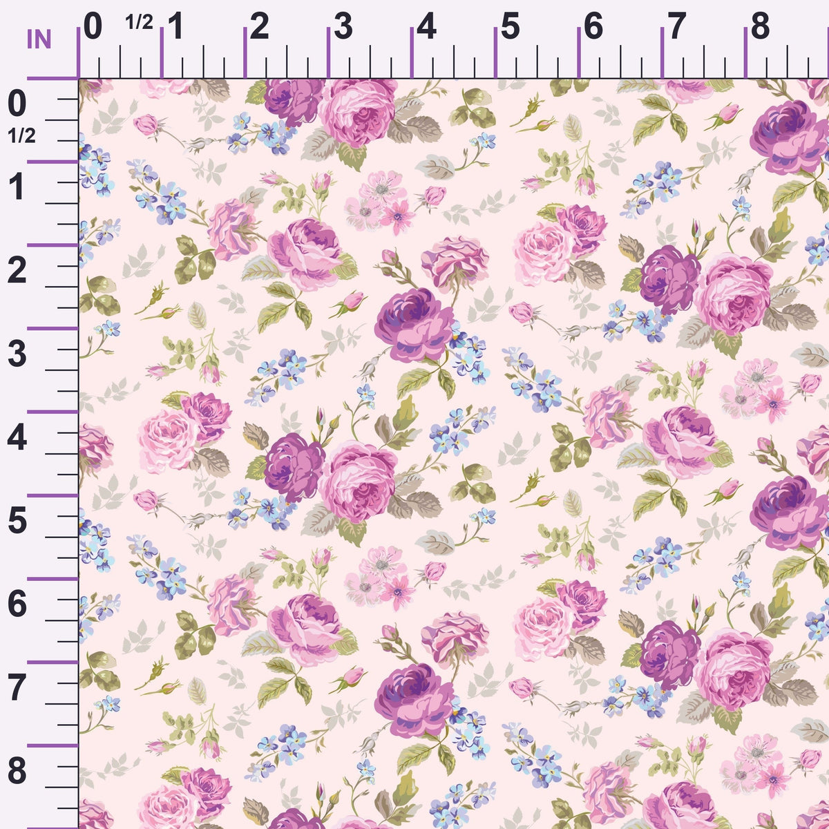 Rose Cameo Parlor Pattern 4 Minky Fabric