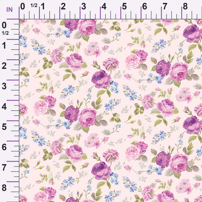 Rose Cameo Parlor Pattern 4 Minky Fabric