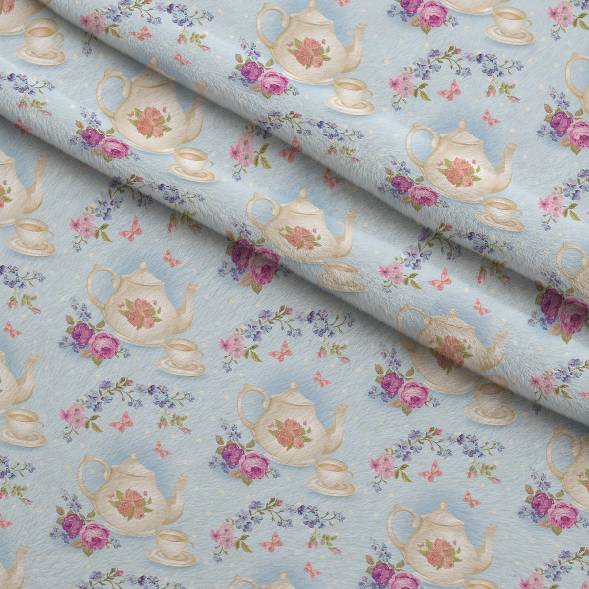 Rose Cameo Parlor Pattern 6 Minky Fabric
