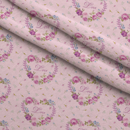 Rose Cameo Parlor Pattern 9 Minky Fabric