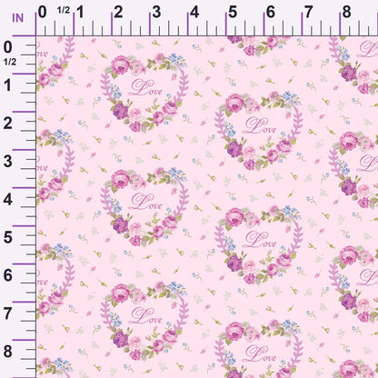 Rose Cameo Parlor Pattern 9 Minky Fabric