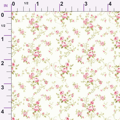 Rosebud Picnic Pattern 11 Minky Fabric