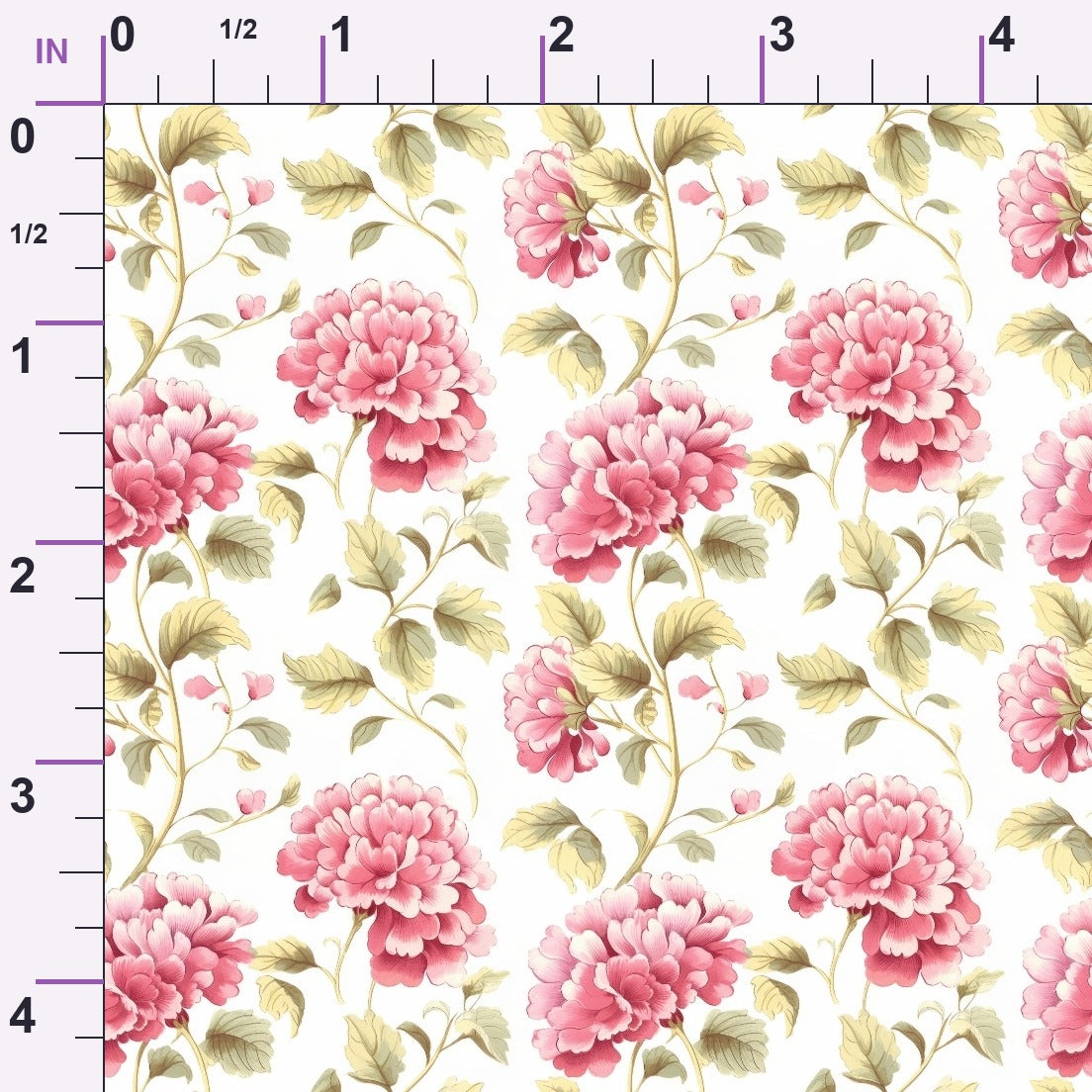 Rosebud Picnic Pattern 12 Minky Fabric