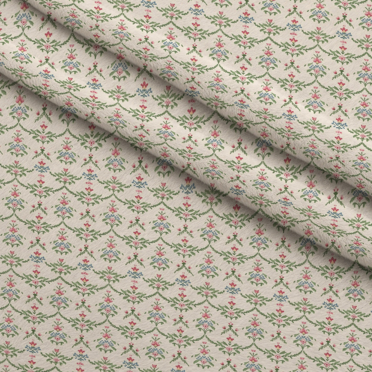 Rosebud Picnic Pattern 3 Minky Fabric