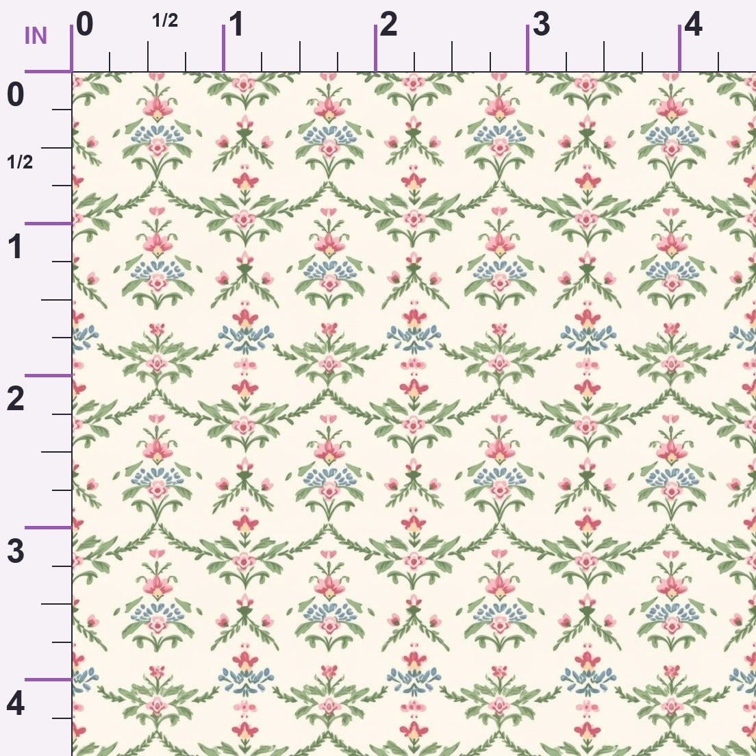 Rosebud Picnic Pattern 3 Minky Fabric