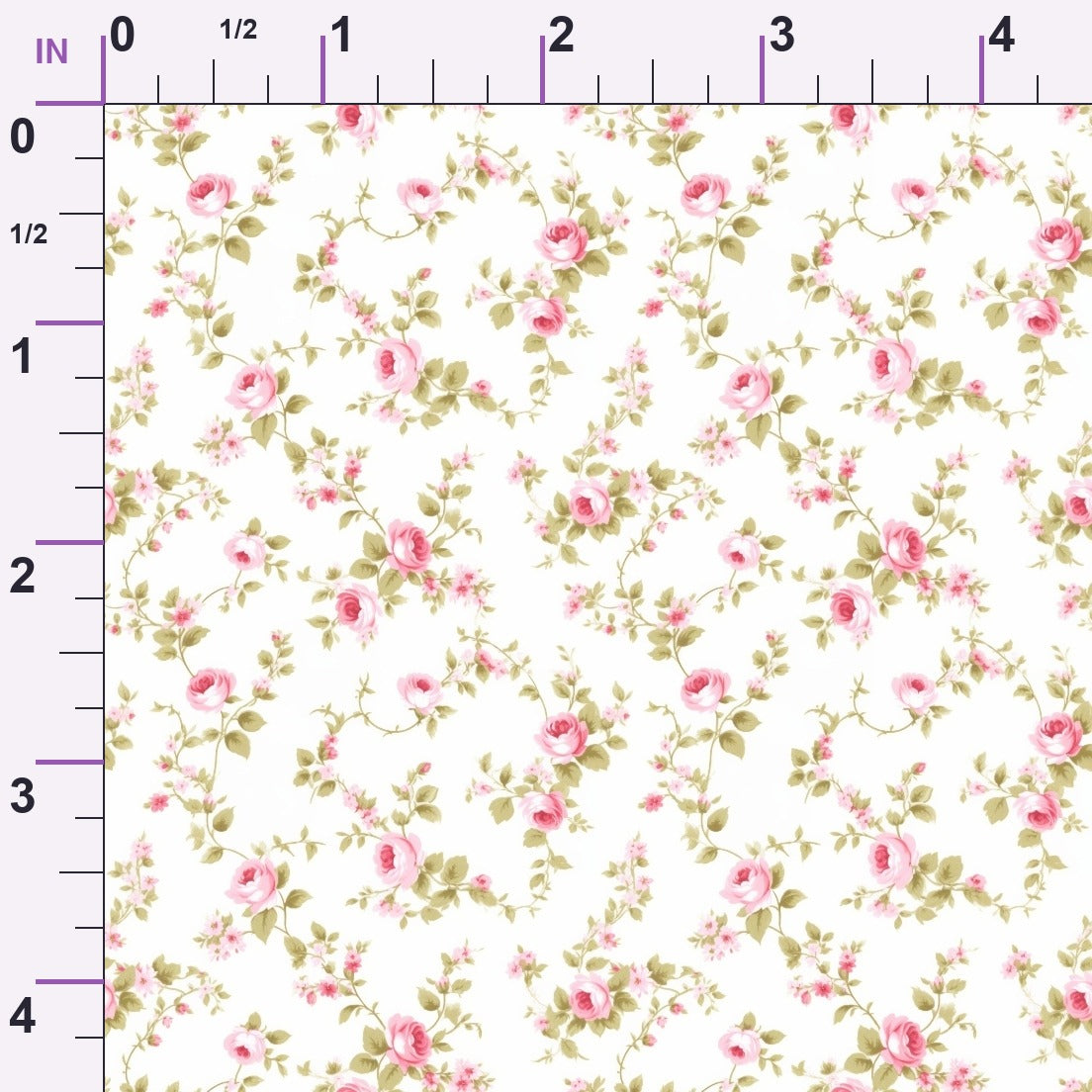 Rosebud Picnic Pattern 6 Minky Fabric