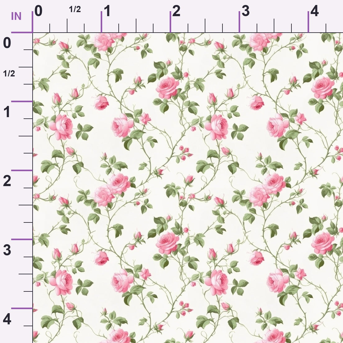 Rosebud Picnic Pattern 9 Minky Fabric