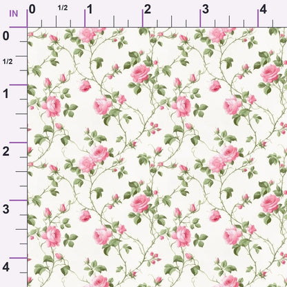 Rosebud Picnic Pattern 9 Minky Fabric
