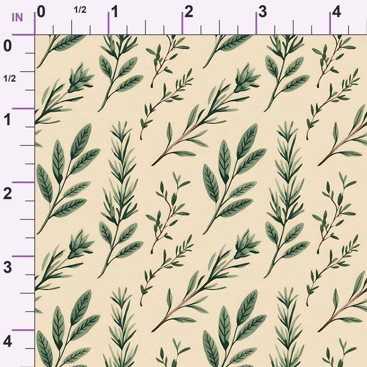 Rosemary Wreaths Pattern 1 Minky Fabric