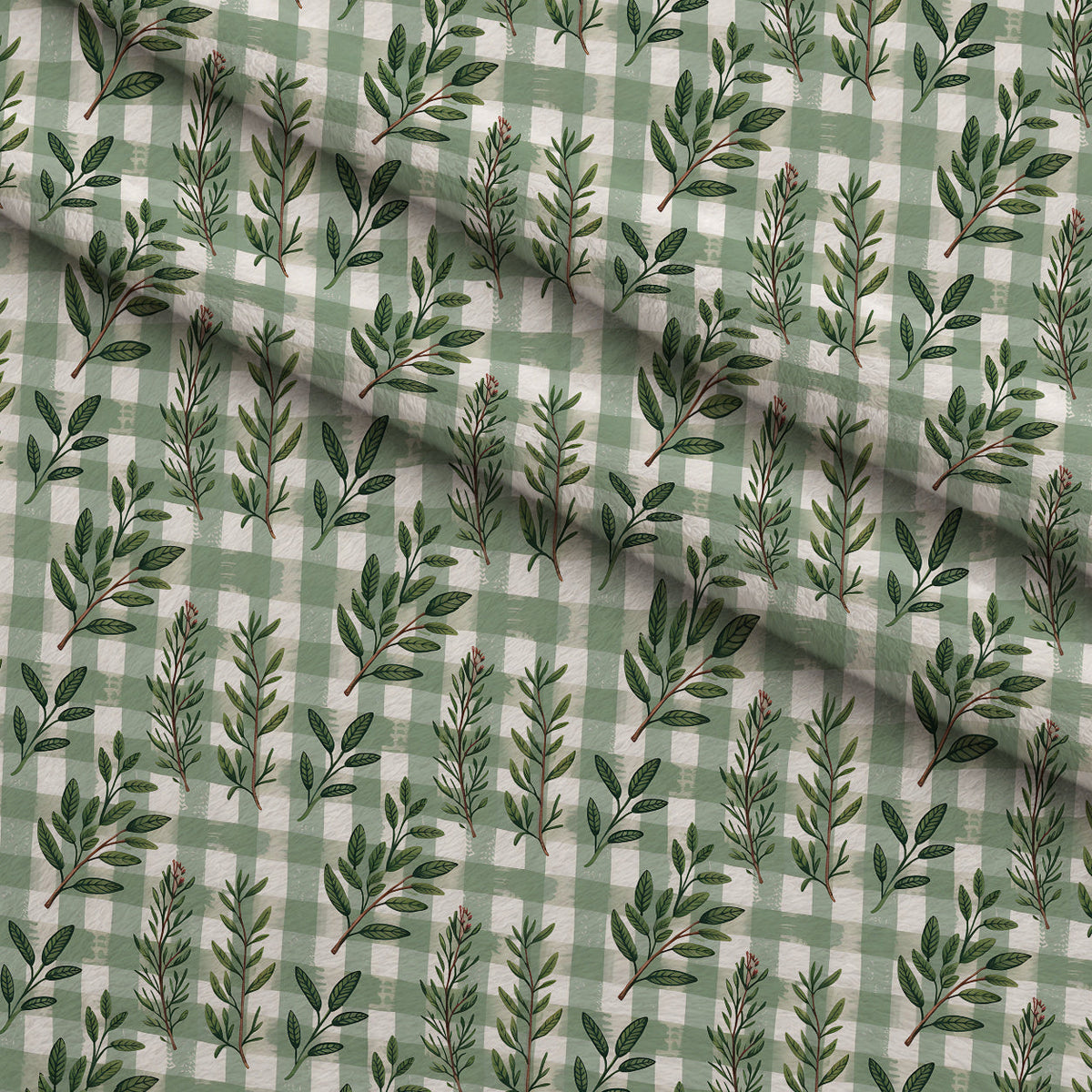 Rosemary Wreaths Pattern 11 Minky Fabric