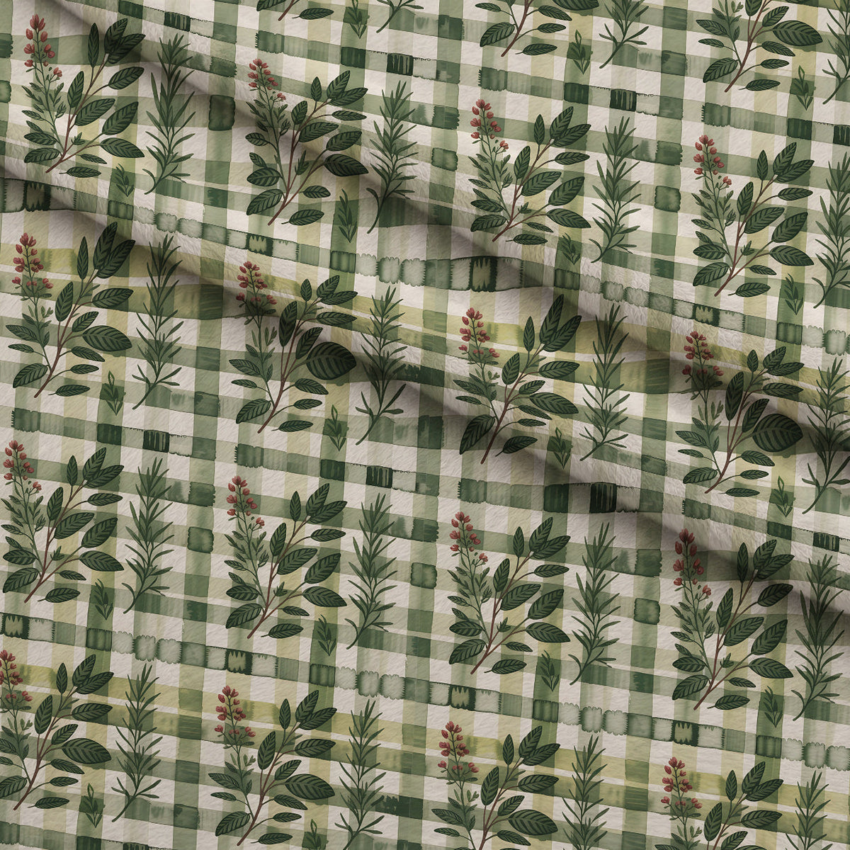 Rosemary Wreaths Pattern 12 Minky Fabric