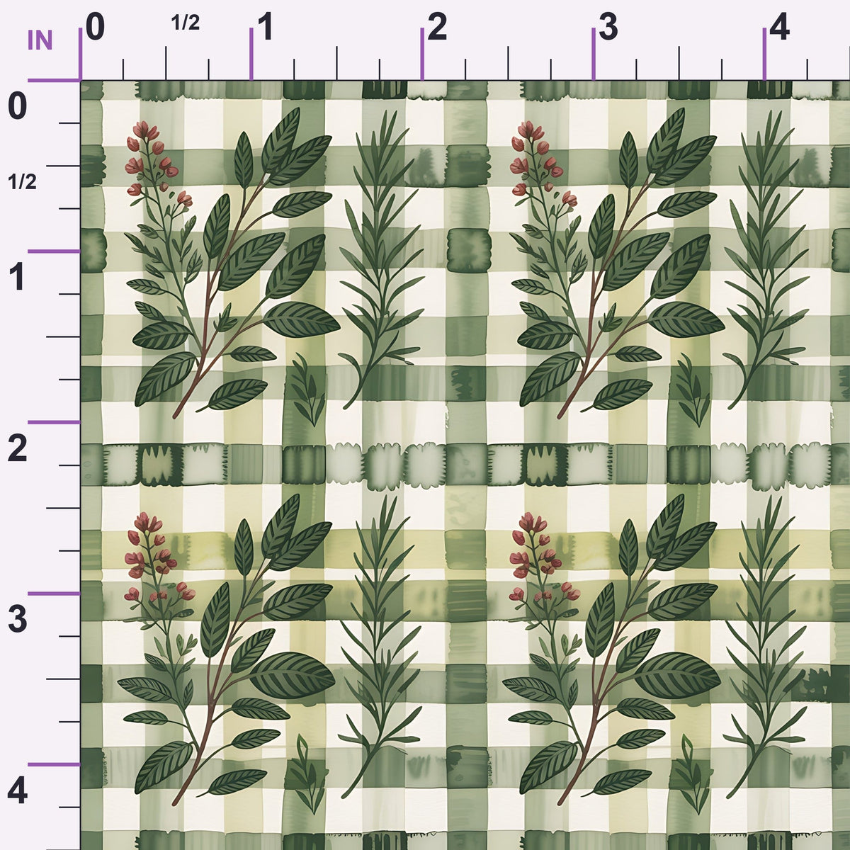 Rosemary Wreaths Pattern 12 Minky Fabric