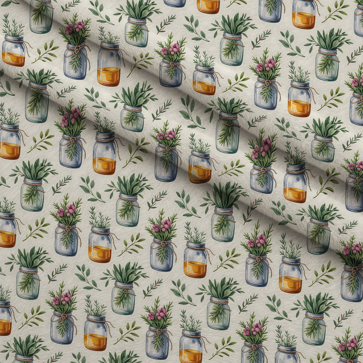 Rosemary Wreaths Pattern 17 Minky Fabric