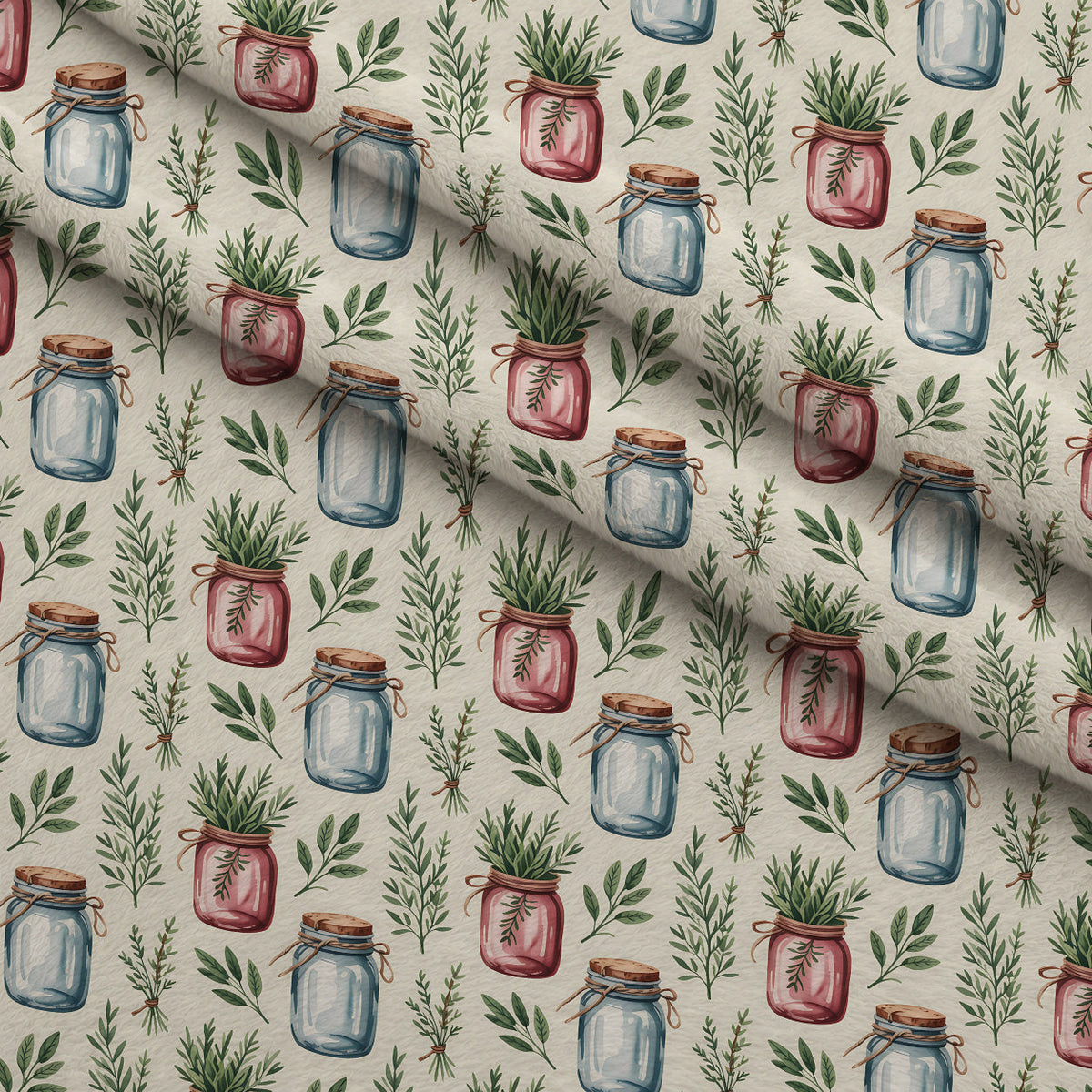 Rosemary Wreaths Pattern 18 Minky Fabric