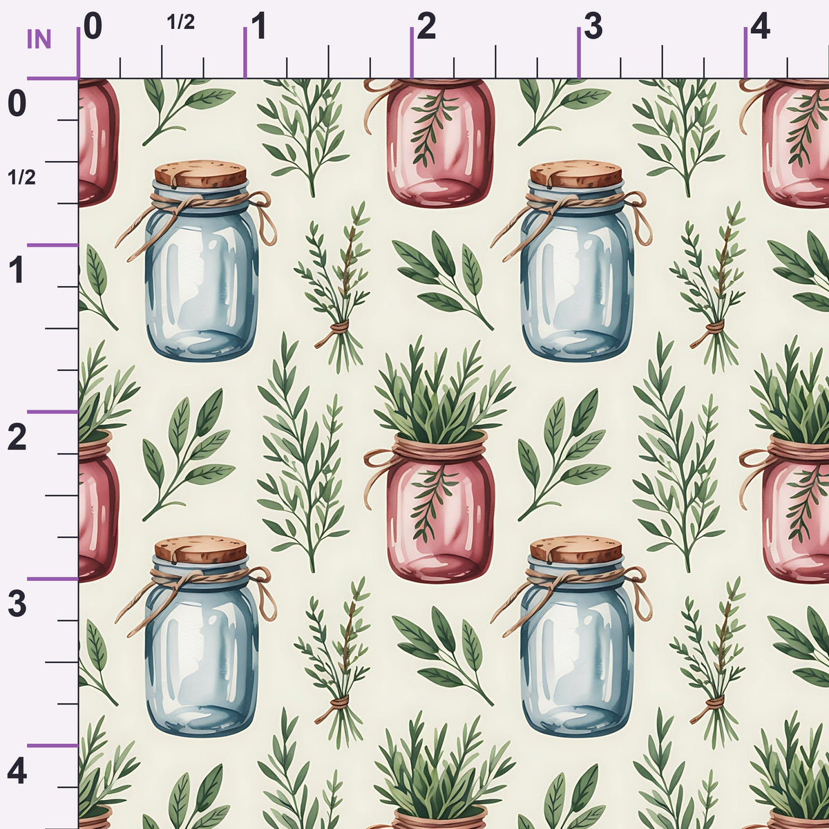Rosemary Wreaths Pattern 18 Minky Fabric