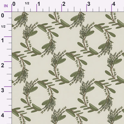 Rosemary Wreaths Pattern 19 Minky Fabric