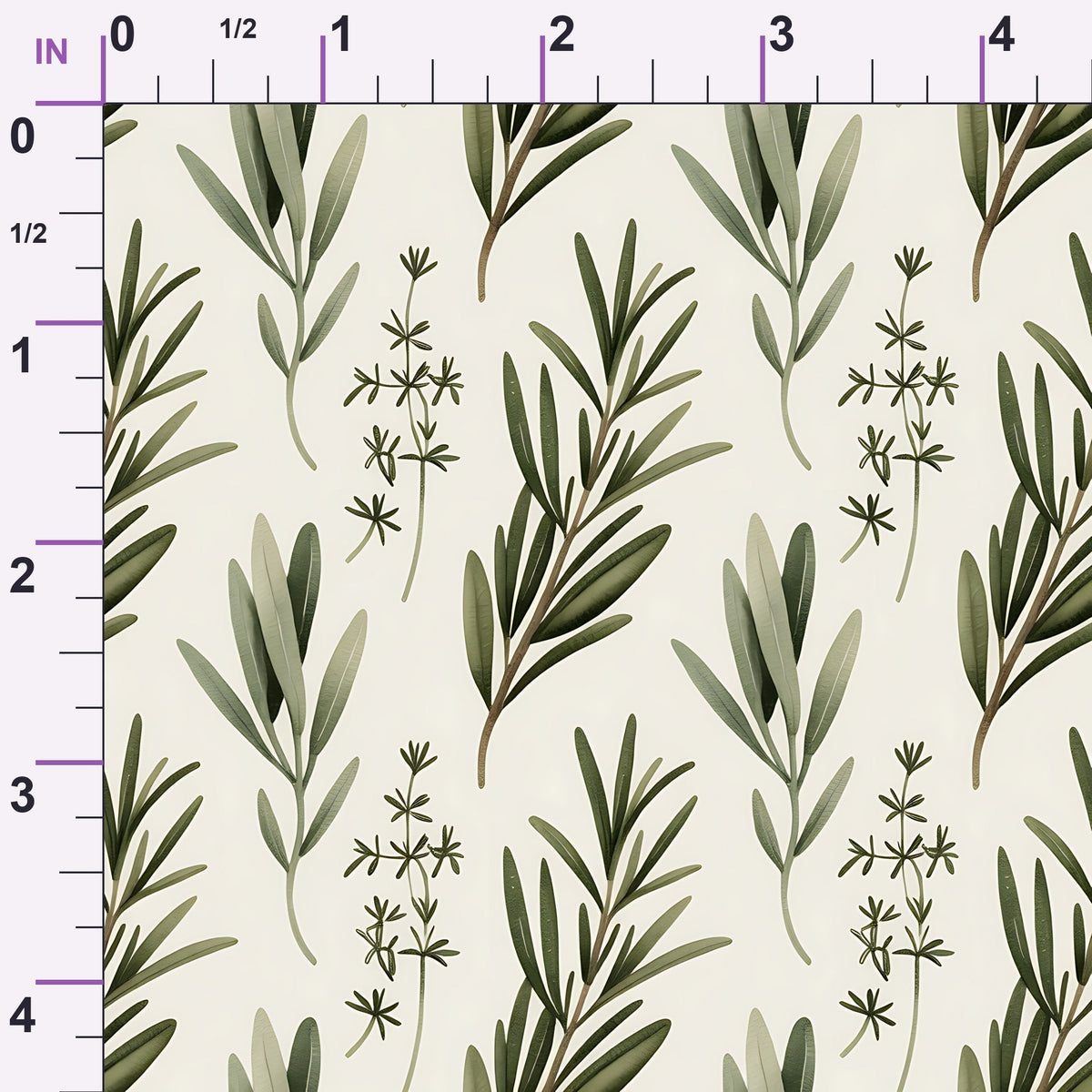 Rosemary Wreaths Pattern 2 Minky Fabric