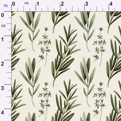 Rosemary Wreaths Pattern 2 Minky Fabric