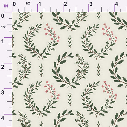 Rosemary Wreaths Pattern 21 Minky Fabric