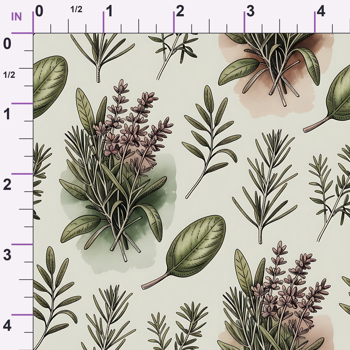 Rosemary Wreaths Pattern 23 Minky Fabric