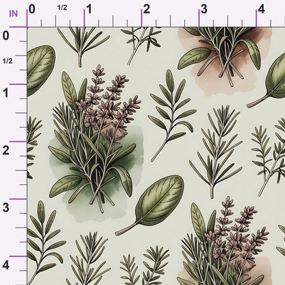 Rosemary Wreaths Pattern 23 Minky Fabric