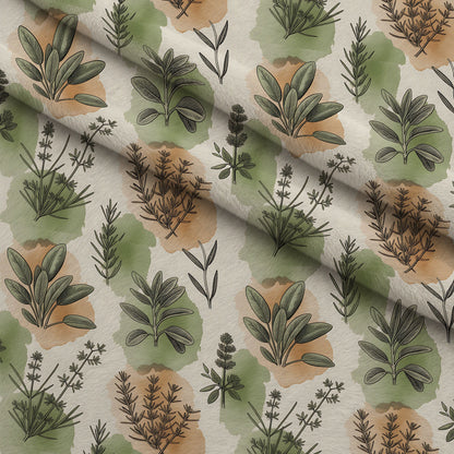 Rosemary Wreaths Pattern 24 Minky Fabric