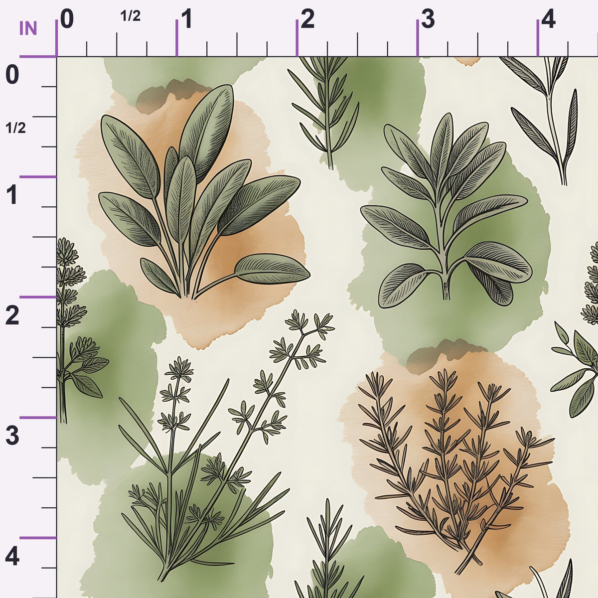 Rosemary Wreaths Pattern 24 Minky Fabric