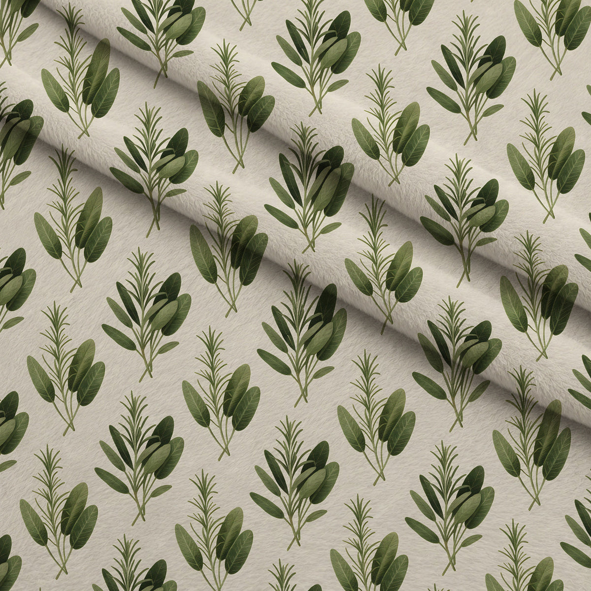 Rosemary Wreaths Pattern 27 Minky Fabric