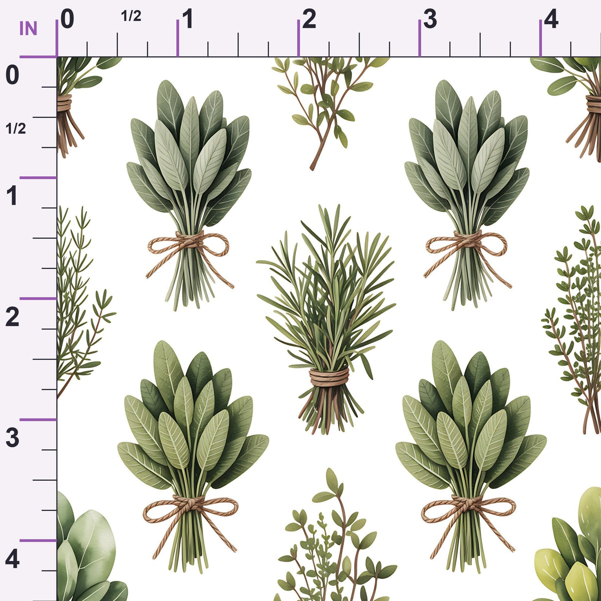 Rosemary Wreaths Pattern 31 Minky Fabric