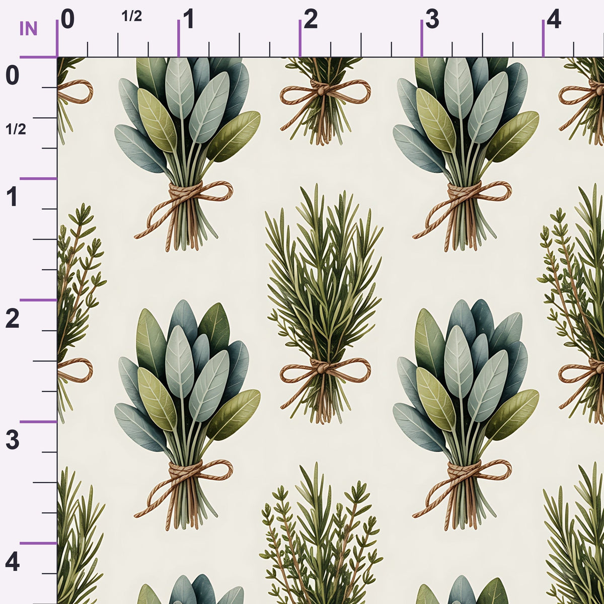 Rosemary Wreaths Pattern 32 Minky Fabric