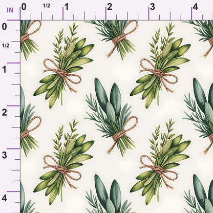 Rosemary Wreaths Pattern 33 Minky Fabric