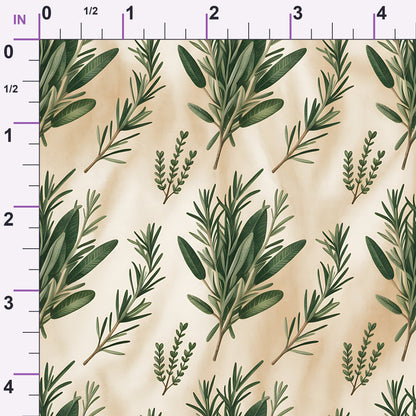 Rosemary Wreaths Pattern 36 Minky Fabric