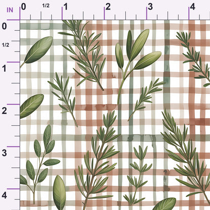 Rosemary Wreaths Pattern 9 Minky Fabric