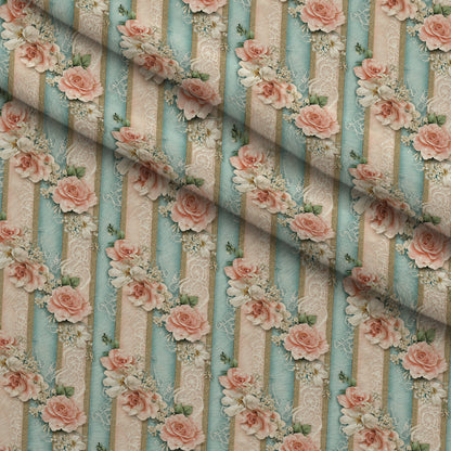 Roses and Lace Pattern 5 Minky Fabric