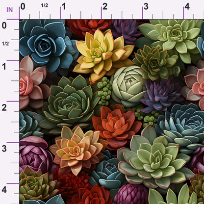 Rosette Garden Pattern 2 Minky Fabric