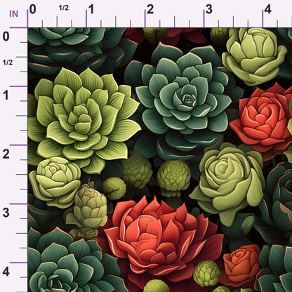 Rosette Garden Pattern 3 Minky Fabric