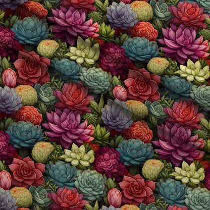 Rosette Garden Pattern 4 Minky Fabric