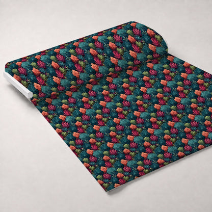 Rosette Garden Pattern 7 Minky Fabric