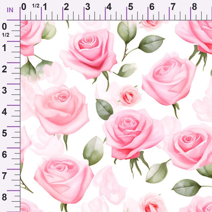 Rosewater Romance Pattern 10 Minky Fabric