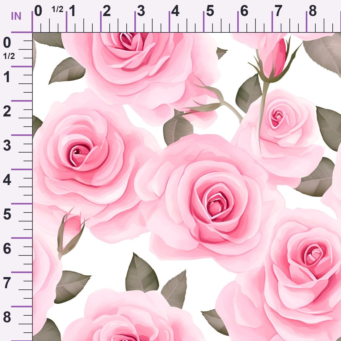 Rosewater Romance Pattern 9 Minky Fabric