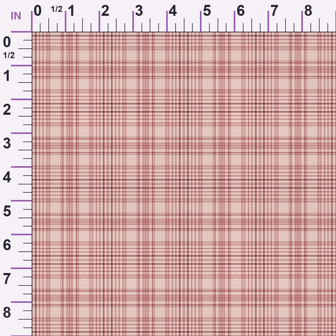 Rosewood Tartan Pattern 18 Minky Fabric