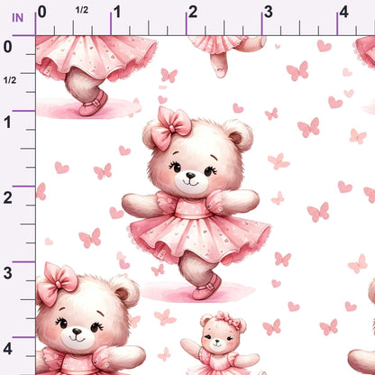 Rosy Balloon Cubs Pattern 5 Minky Fabric