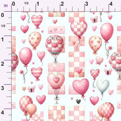 Rosy Balloon Cubs Pattern 9 Minky Fabric