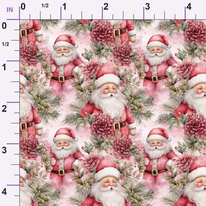 Rosy Noel Pattern 1 Minky Fabric