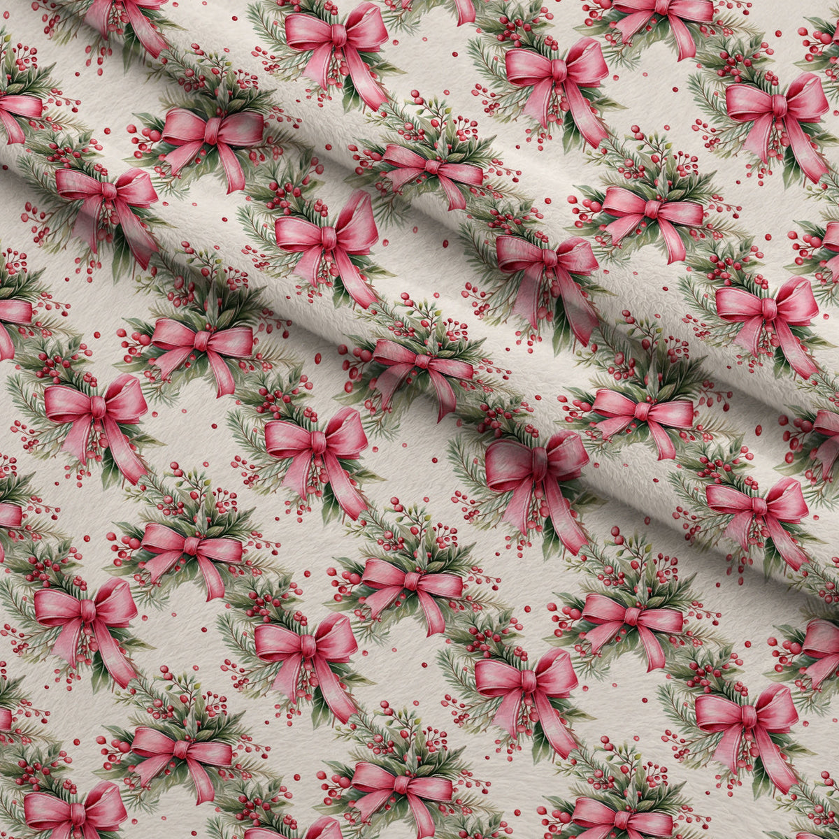 Rosy Noel Pattern 10 Minky Fabric