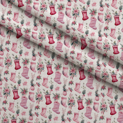 Rosy Noel Pattern 3 Minky Fabric