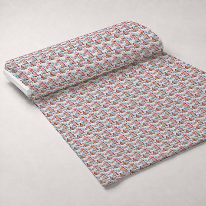 Rosy Noel Pattern 5 Minky Fabric