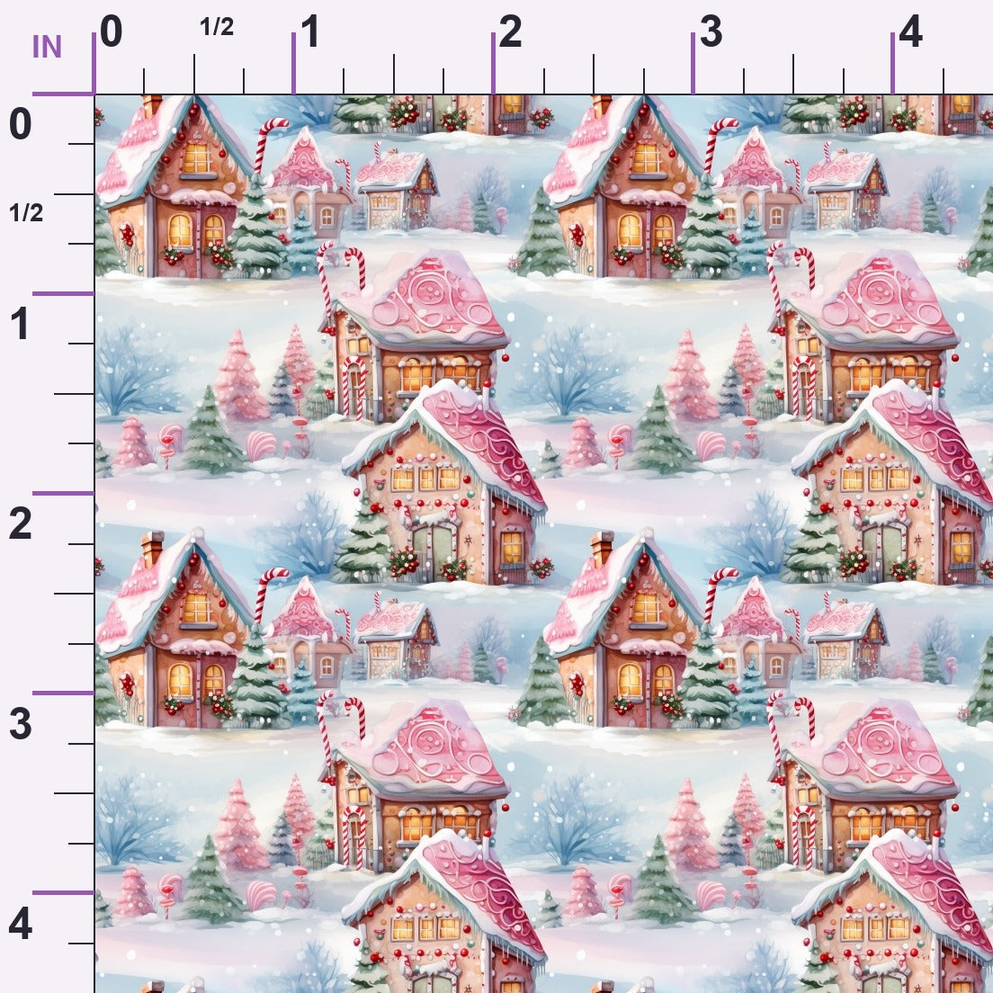 Rosy Noel Pattern 5 Minky Fabric